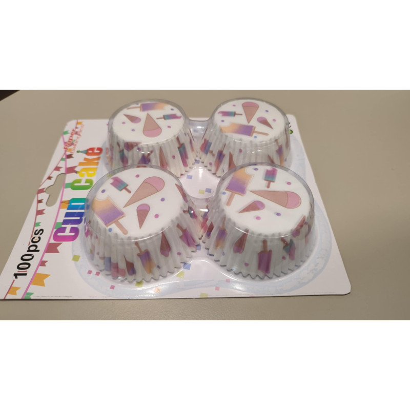 Cute icecream muffin cups 100 pcs