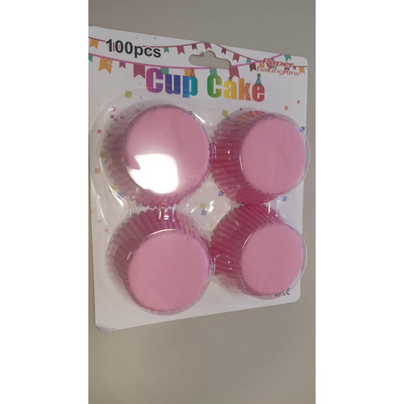 Pasztel rózsaszín muffin papír / kapszli (100db/csomag)