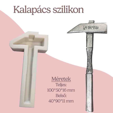 Kalapács 3D szilikon forma