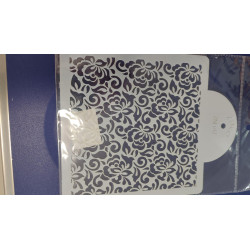 Flower pattern stencil