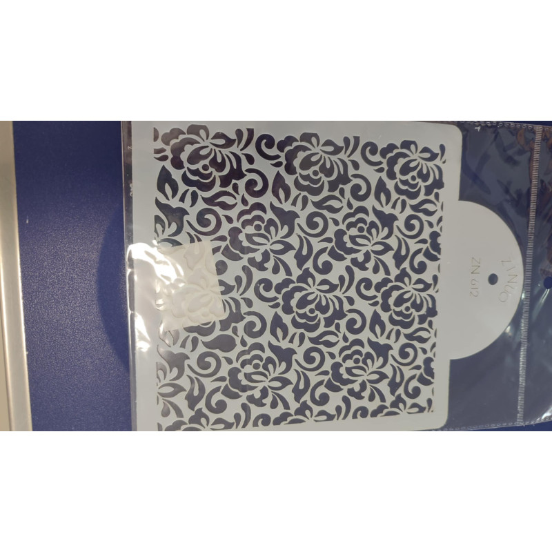 Flower pattern stencil