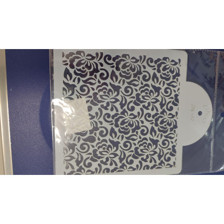Flower pattern stencil