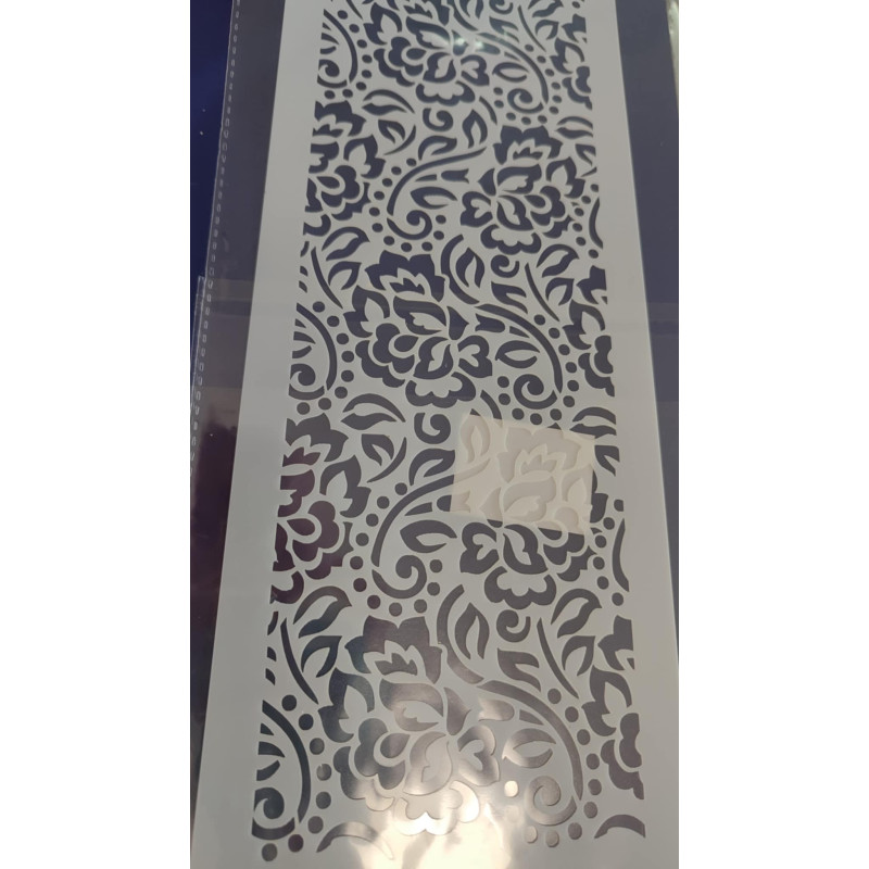 Flower pattern stencil