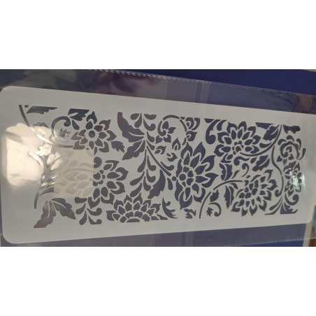 Flower pattern stencil