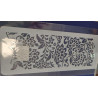 Flower pattern stencil
