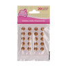 FunCakes Edible Jelly Diamonds Pearl Gold pk/20