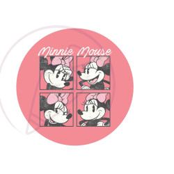 Mickey-Minne 20cm kerek vastag ostyalap minták