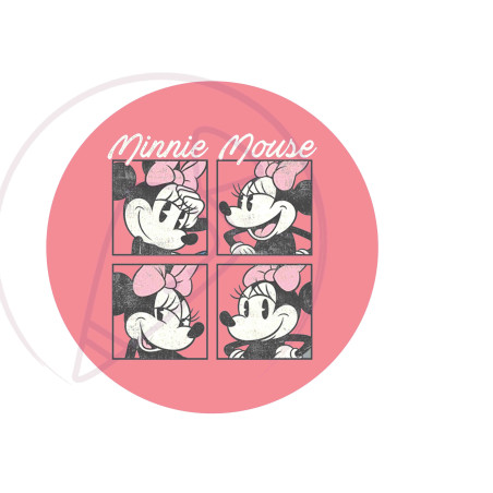 Mickey-Minne 20cm kerek vastag ostyalap minták