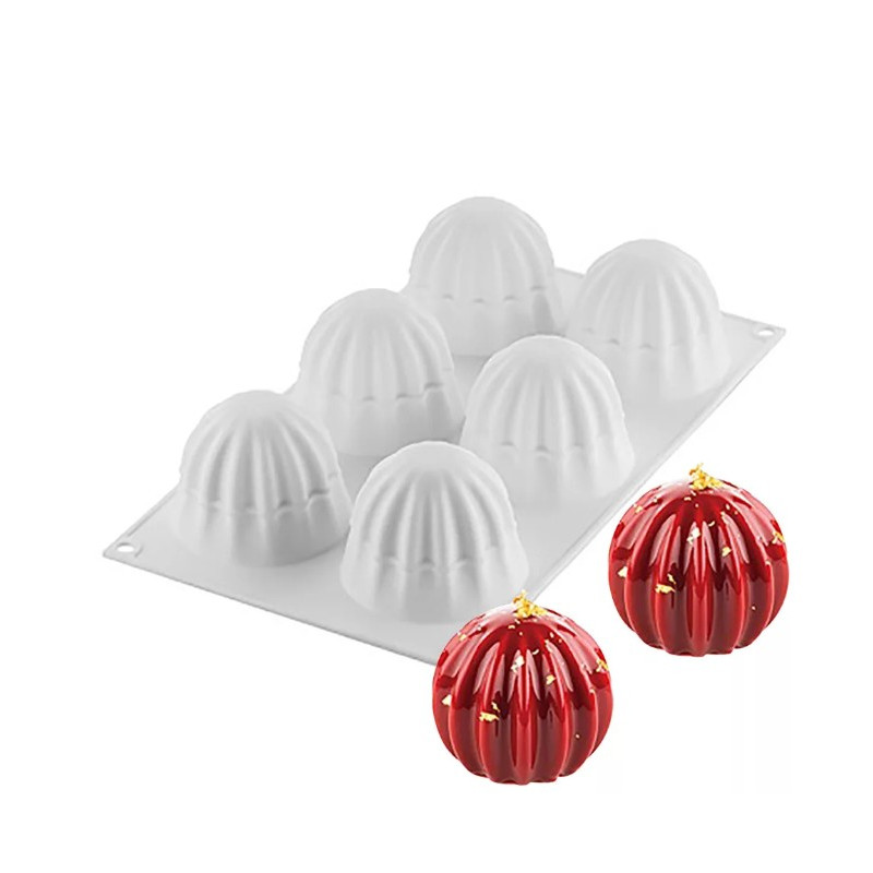 Mousse Christmas ornaments 6-cavities silicone mold