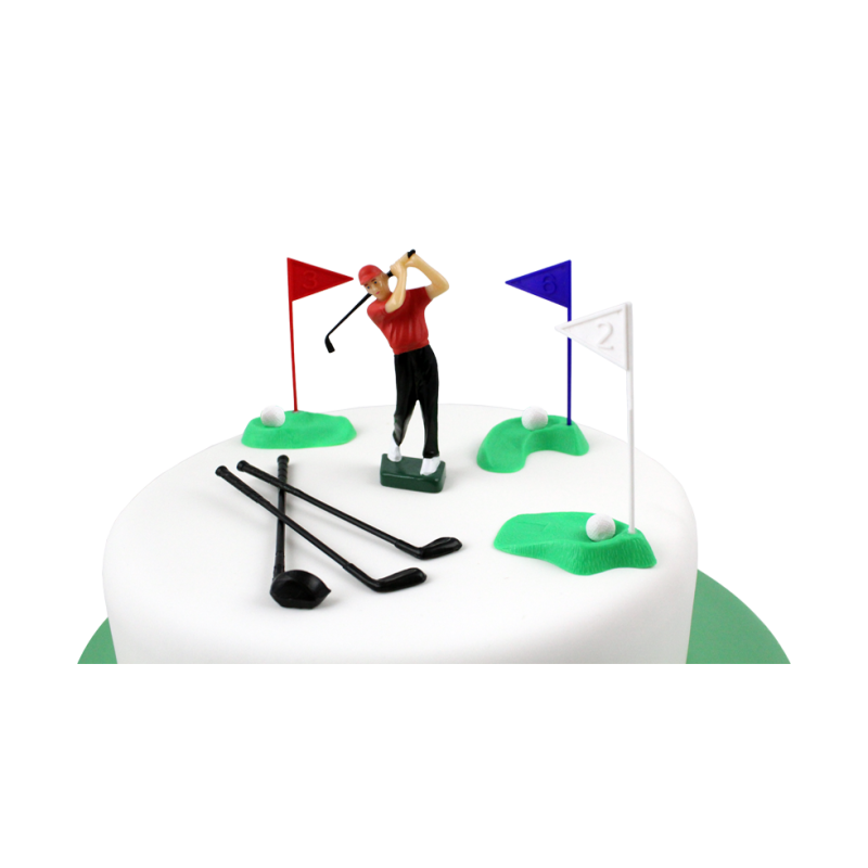 Golf Cake Topper Set of 13
