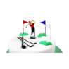 Golf Cake Topper Set of 13