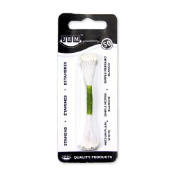 Plain Stamen Medium - White