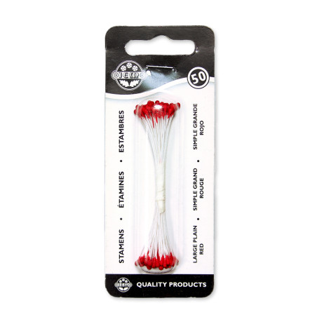 PME Plain Stamen Large - Red