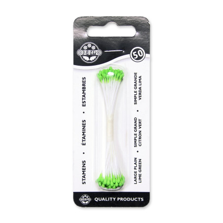 PME Plain Stamen Large - Lime Green