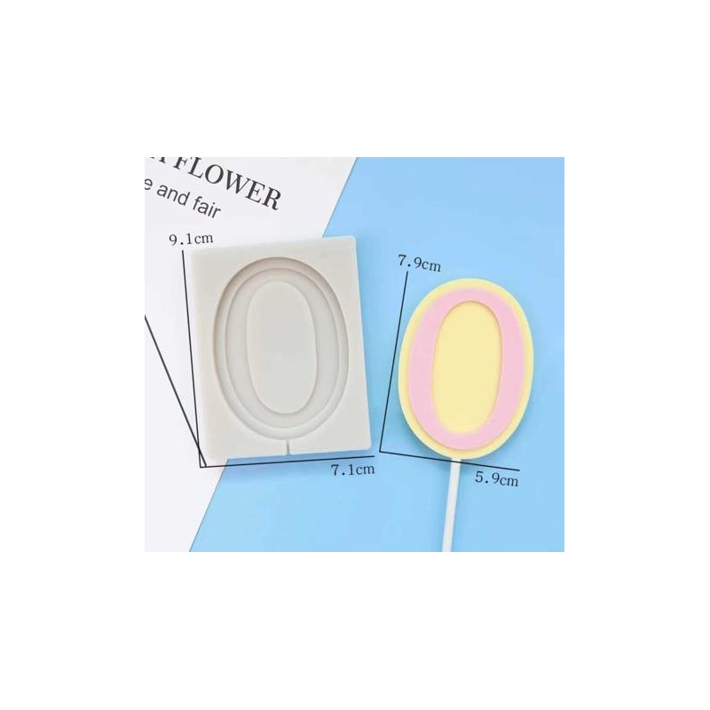 Large Number Silicone mold nr. 0