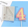 Large Number Silicone mold nr. 4