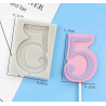 Large Number Silicone mold nr. 5