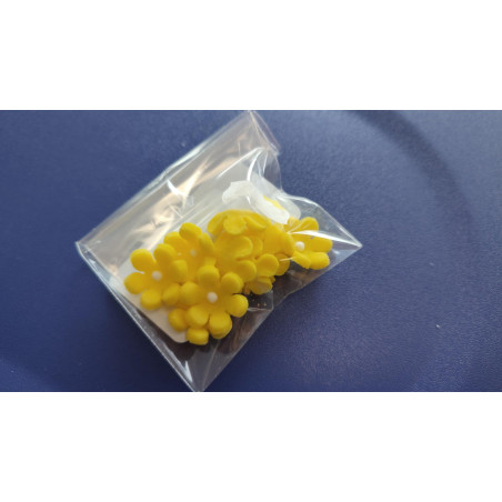 Marzipan flower yellow color