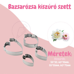 Bazsarózsa kiszúró szett