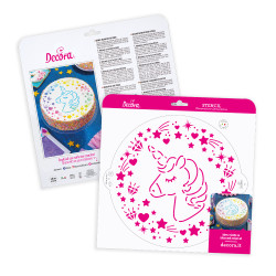 Decora Unicorn Stencile 25 cm