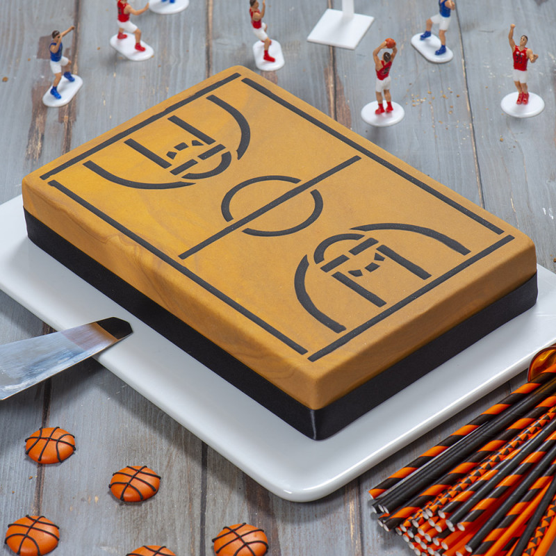 Decora Basketball Court Stencil 30x20 cm