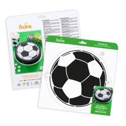 Decora Soccer Stencil 25 cm