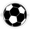 Decora Soccer Stencil 25 cm