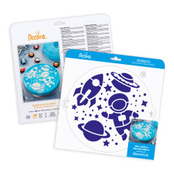 Decora Space Stencil 25 cm