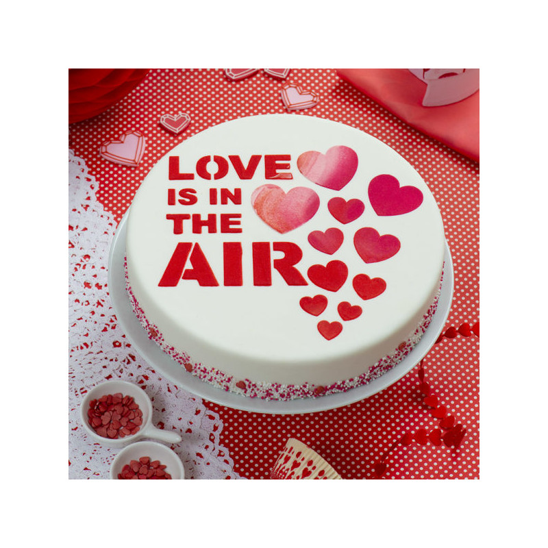 Decora Love is in the Air Stencil 25 cm