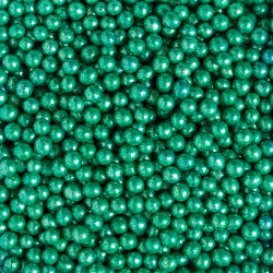 Metallic Green Sugar Pearls 1 Kg
