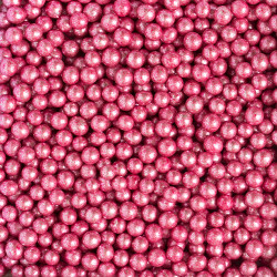 Cukorgyöngy Pink Metálszínű 5mm 1 Kg