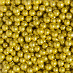 Pearls of sugar metallic...