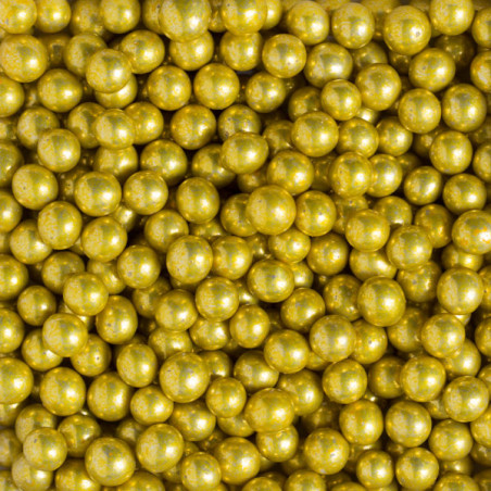 Cukorgyöngy Arany Metálszínű 2mm 100g