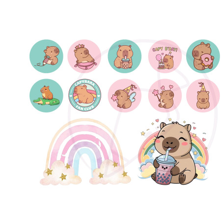 Capybara A/4 wafer paper