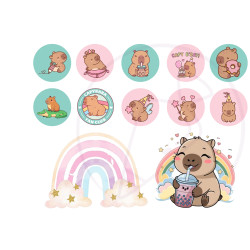 Capybara A/4 wafer paper