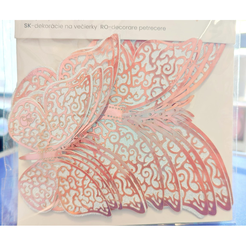 Butterfly sett- silver-rosegold