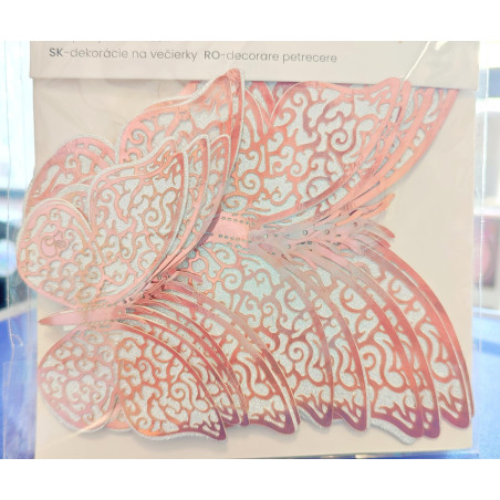 Butterfly sett- silver-rosegold