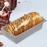 Szilikon szögletes tortasütő forma fém merevítéssel