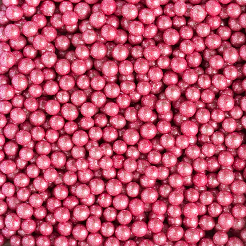 5mm Pink Metálszínű 100g Cukorgyöngy