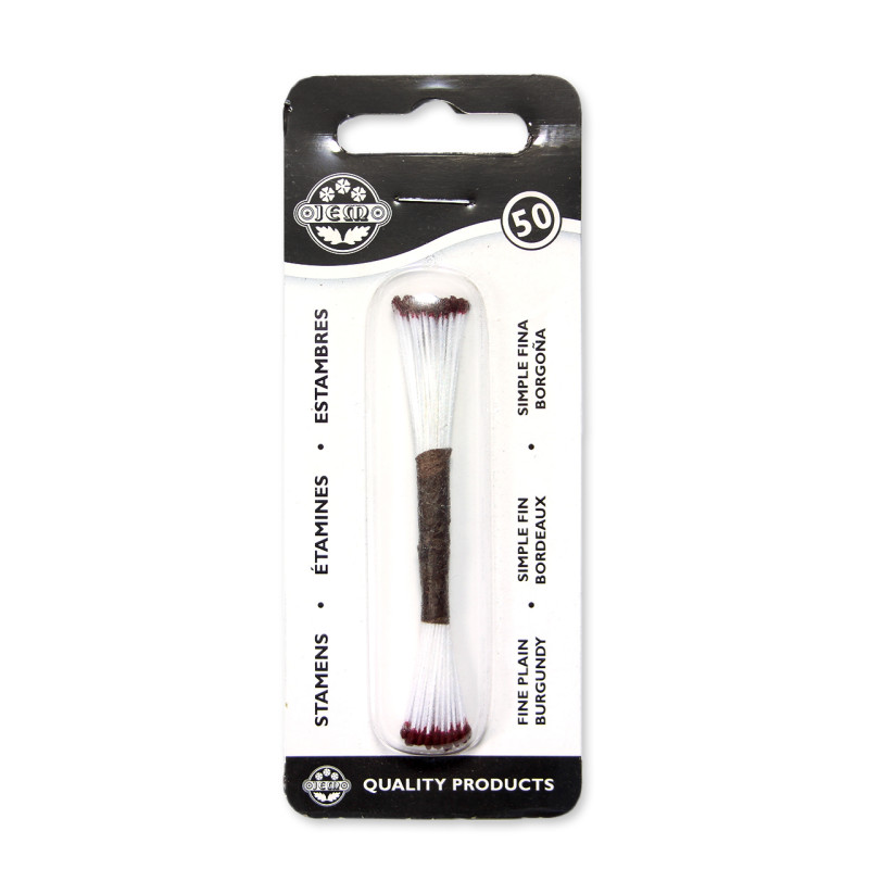 PME Plain Stamen Fine - Burgundy