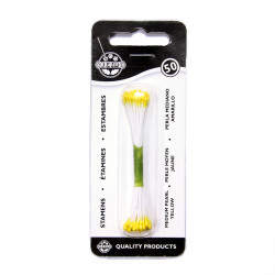 Pearl Stamen Medium - Yellow