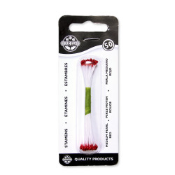 Pearl Stamen Medium - Red