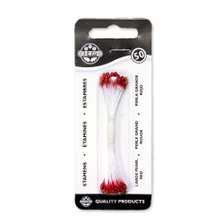 Pearl Stamen Large - Red