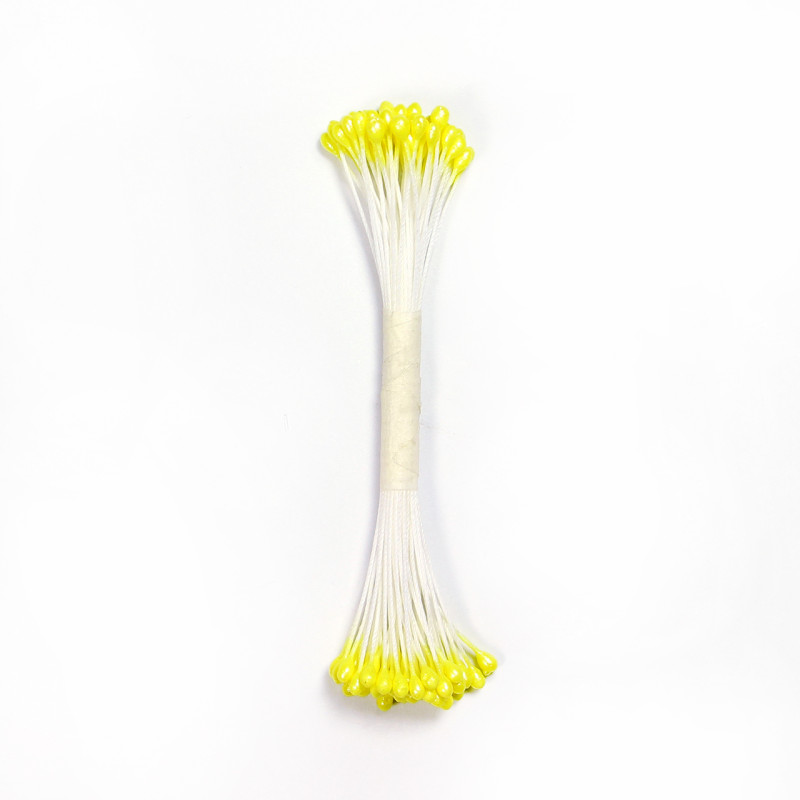 Pearl Stamen Large - Lemon Yellow