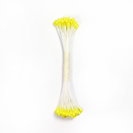 Pearl Stamen Large - Lemon Yellow