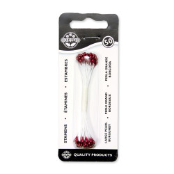 Pearl Stamen Large - Burgundy