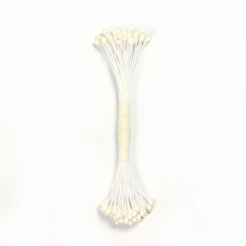 Pearl Stamen Large - White