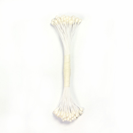 Pearl Stamen Large - White