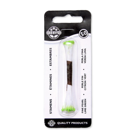 Pearl Stamen Fine - Lime Green