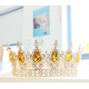 Large golden crown with yellow gems